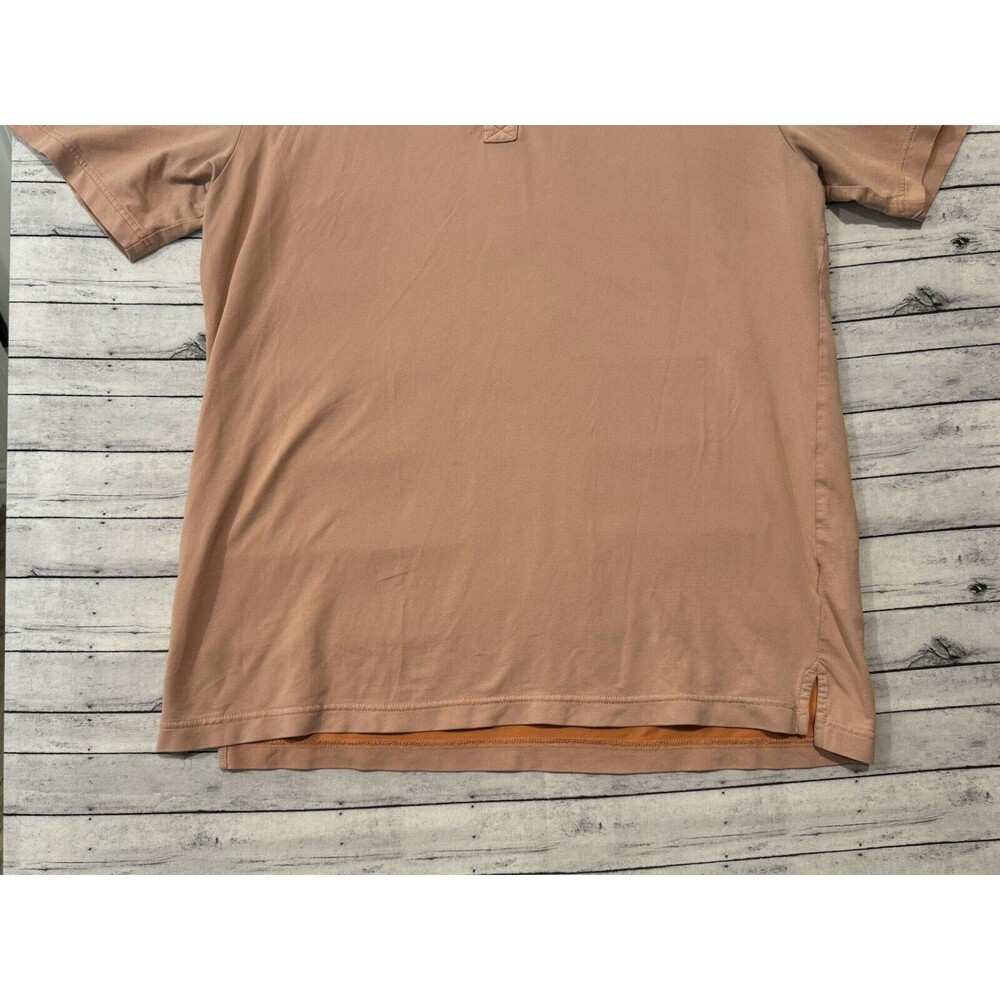 Travis Mathew Mens Short Sleeve Polo Shirt XL Orange Golf Stretch Cotton Blend - Picture 5 of 16